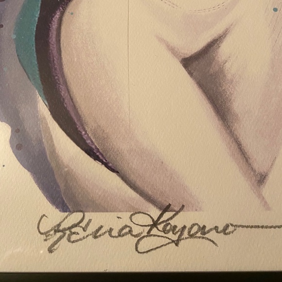 Reina Koyano Jordan 5 Grapes signed print - Picture 2 of 2